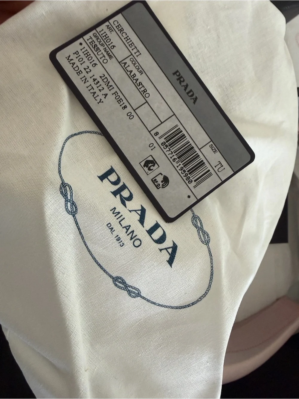 Prada Pink Nylon Headband with dust bag - Picture 2 of 7